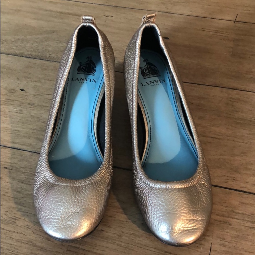 Lanvin Metallic Heels